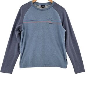 Patagonia Mens M Blue Tide Ride Lightweight Crew Sweatshirt